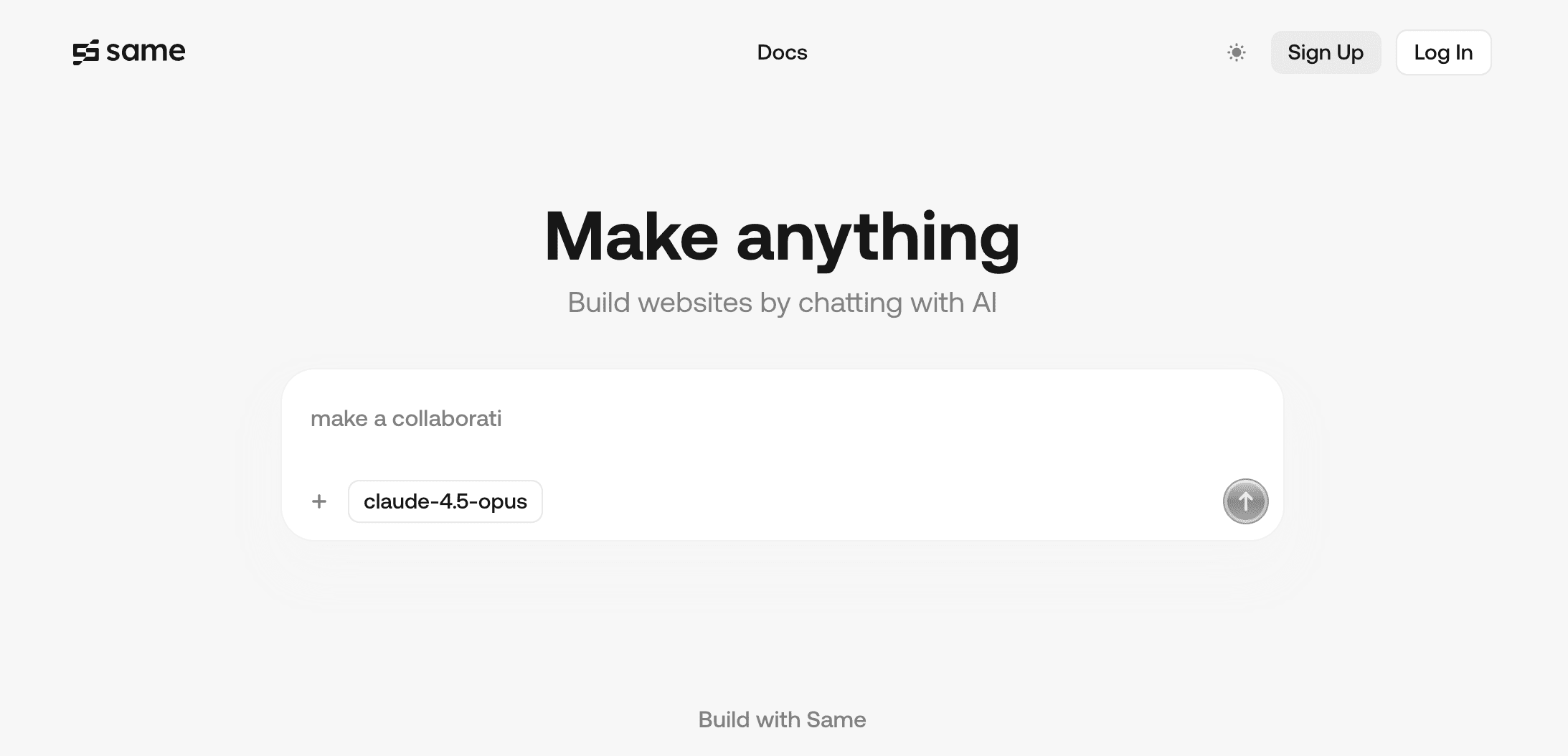 Same.new homepage screenshot